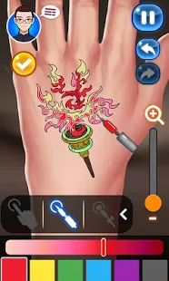 Скачать взломанную Мастер татуировщик [Много монет] версия Зависит от устройства apk на Андроид