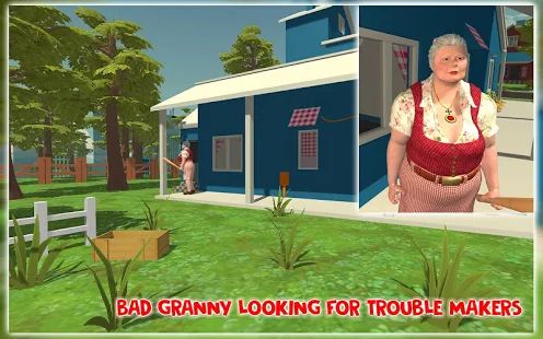 Скачать взломанную Bad Granny Angry Neighbor плохая бабка злой гренни [Разблокировано все] версия 1.2.14 apk на Андроид