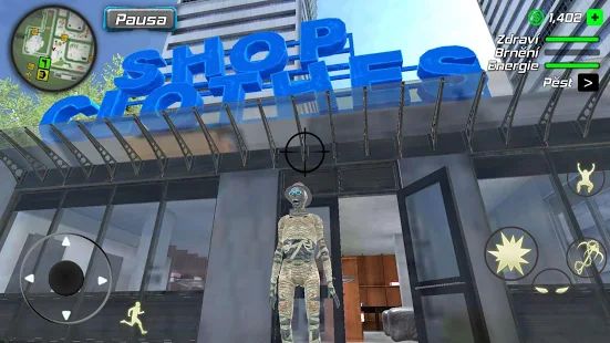 Скачать взломанную Rope Mummy Crime Simulator: Vegas Hero [Бесконечные деньги] версия 1.0.2 apk на Андроид