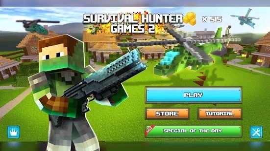 Скачать взломанную The Survival Hunter Games 2 [Много монет] версия 1.106 apk на Андроид
