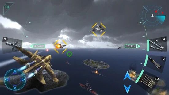 Скачать взломанную Воздушные битвы 3D [Много монет] версия 1.5 apk на Андроид
