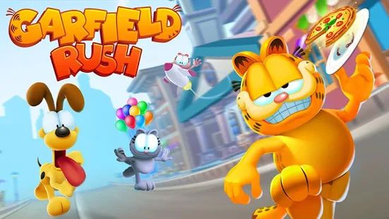 Скачать взломанную Garfield Rush [Много монет] версия 3.9.4 apk на Андроид