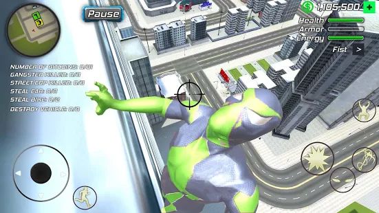 Скачать взломанную Rope Frog Ninja Hero - Strange Gangster Vegas [Разблокировано все] версия 1.3.3 apk на Андроид