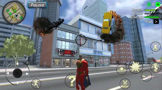 Скачать взломанную Amazing Powerhero : New York Gangster [Разблокировано все] версия 1.0.2 apk на Андроид
