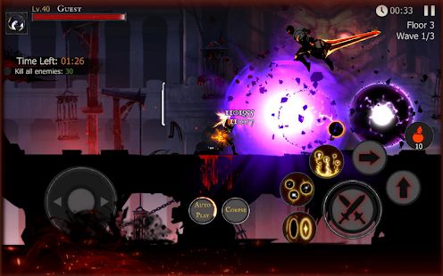 Скачать взломанную Shadow of Death: Dark Knight - Stickman Fighting [Много монет] версия 1.90.0.0 apk на Андроид