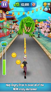 Скачать взломанную Angry Gran Run - Running Game [Бесконечные деньги] версия 2.12.2 apk на Андроид