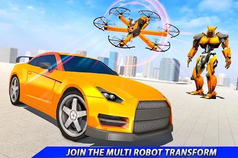 Скачать взломанную Дрон робот-трансформер [Бесконечные деньги] версия 1.0 apk на Андроид