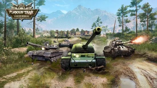 Скачать взломанную Furious Tank: War of Worlds (Яростный танк) [Много монет] версия 1.6.2 apk на Андроид