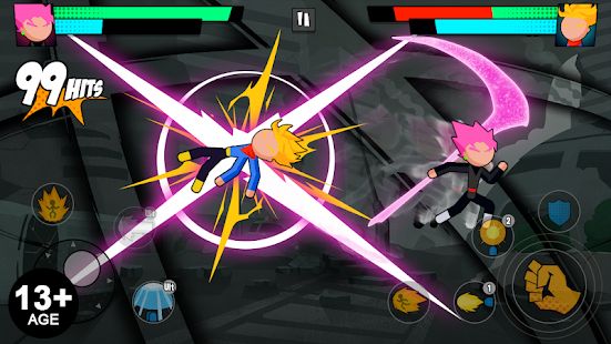Скачать взломанную Super Dragon Stickman Battle - Warriors Fight [Бесконечные деньги] версия 0.5.3 apk на Андроид