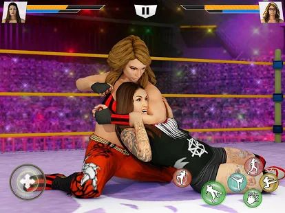 Скачать взломанную Bad Girls Wrestling Fighter: Женщины Борьба Игры [Много монет] версия 1.1.7 apk на Андроид