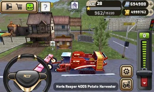 Скачать взломанную Симулятор фермера 3D [Бесконечные деньги] версия 1.0.3 apk на Андроид