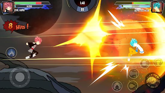 Скачать взломанную Stickman Warriors - Super Dragon Shadow Fight [Бесконечные деньги] версия 1.1.5 apk на Андроид