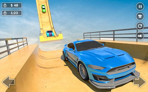 Скачать взломанную Мега рампа Автосимулятор - Невозможное 3D [Много монет] версия 3.0 apk на Андроид