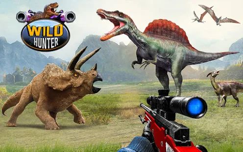 Скачать взломанную Wild Animal Hunt 2020: Dino Hunting Games [Разблокировано все] версия Зависит от устройства apk на Андроид