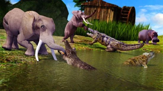 Скачать взломанную Animal Attack Simulator -Wild Hunting Games [Разблокировано все] версия Зависит от устройства apk на Андроид