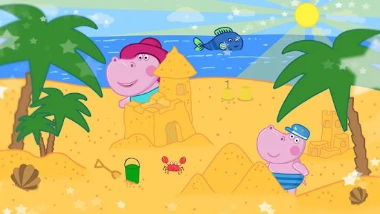 Скачать взломанную Пляжные приключения для детей [Бесконечные деньги] версия 1.3.7 apk на Андроид
