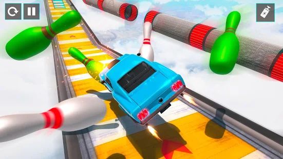 Скачать взломанную Muscle Car Stunts 2020: Mega Ramp Stunt Car Games [Много монет] версия 1.1.9 apk на Андроид