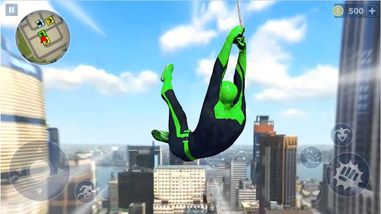 Скачать взломанную Spider Rope Hero: Ninja Gangster Crime Vegas City [Много монет] версия 1.0.13 apk на Андроид