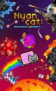 Скачать взломанную Nyan Cat: The Space Journey [Бесконечные деньги] версия 1.05 apk на Андроид