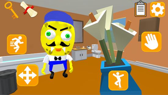 Скачать взломанную Sponge Neighbor Escape 3D [Разблокировано все] версия 1.3 apk на Андроид