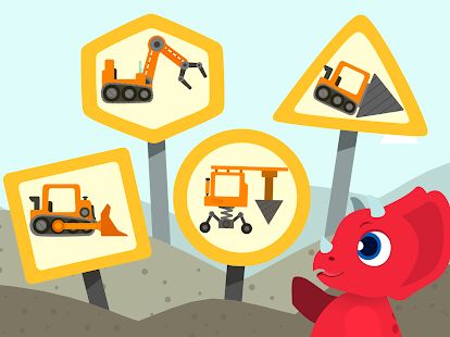 Скачать взломанную Динозаврик Землекоп 2 - грузовик игры для детей [Много монет] версия 1.1.4 apk на Андроид