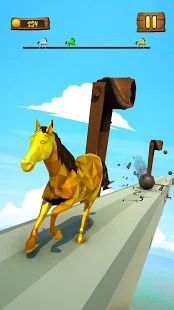 Скачать взломанную лошадь бегать весело гонка 3D Единорог игры [Много монет] версия 2.9 apk на Андроид