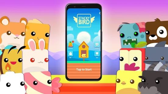 Скачать взломанную Hyper Casual Flying Birdie Game [Бесконечные деньги] версия 1.0.1.22 apk на Андроид
