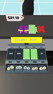 Скачать взломанную Cashier 3D [Много монет] версия 2.8 apk на Андроид