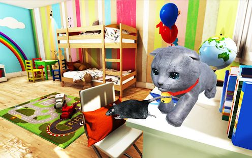 Скачать взломанную Симулятор котенка Cat: Симпатичная кошка SMASH Дет [Много монет] версия 1.6 apk на Андроид