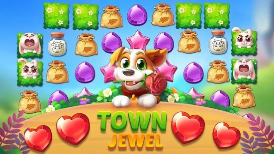 Скачать взломанную Jewel Town - 3 наиболее подходящих уровня [Много монет] версия 1.6.4 apk на Андроид