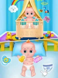 Скачать взломанную Мама и новорожденный детский душ - игра няни [Разблокировано все] версия 4.0 apk на Андроид