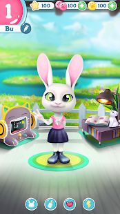 Скачать взломанную Bu Кролик - Игра питомцы животным уход [Разблокировано все] версия 2.7 apk на Андроид