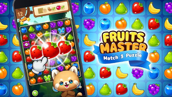 Скачать взломанную Fruits Master : Fruits Match 3 Puzzle [Бесконечные деньги] версия 1.2.1 apk на Андроид