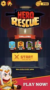 Скачать взломанную Hero Rescue [Разблокировано все] версия 1.0.51 apk на Андроид