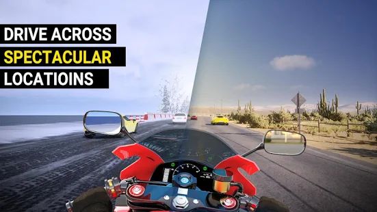 Скачать взломанную Speed Motor Dash:Real Simulator [Много монет] версия 1.1.2 apk на Андроид