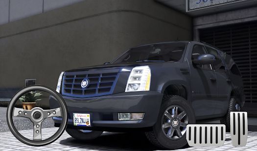 Скачать взломанную Drive Cadillac Escalade SUV - City & Parking [Много монет] версия 1.0 apk на Андроид