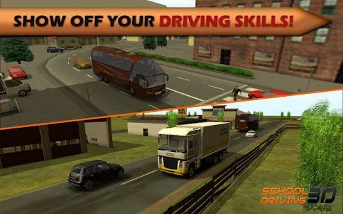 Скачать взломанную School Driving 3D [Разблокировано все] версия 2.1 apk на Андроид