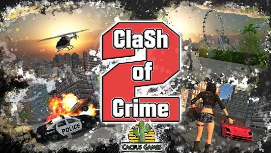 Скачать взломанную Clash of Crime Mad City War Go [Много монет] версия 1.1.2 apk на Андроид