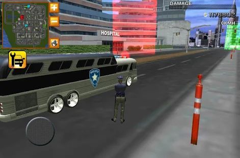 Скачать взломанную Police bus prison transport 3D [Бесконечные деньги] версия 1.8 apk на Андроид