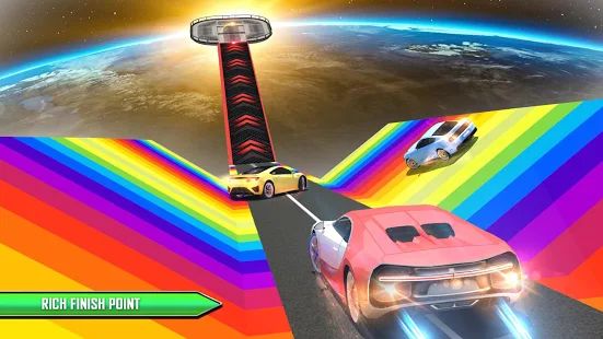 Скачать взломанную Crazy Car Driving Simulator: Mega Ramp Car Stunts [Разблокировано все] версия 1.2.8 apk на Андроид