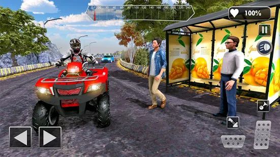 Скачать взломанную ATV Quad Bike Такси Внедорожник Таксист [Бесконечные деньги] версия 1.6 apk на Андроид