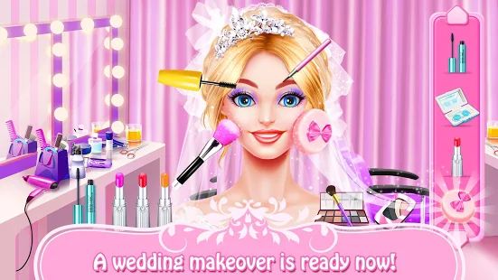 Скачать взломанную Wedding Day Makeup Artist [Разблокировано все] версия 1.5 apk на Андроид