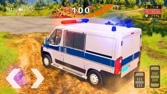 Скачать взломанную Полиция фургон гнаться - Полиция автобус Игры 2020 [Много монет] версия Зависит от устройства apk на Андроид