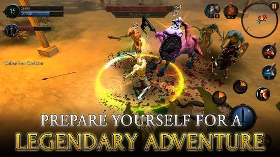 Скачать взломанную Arcane Quest Legends - Offline RPG [Бесконечные деньги] версия 1.3.0 apk на Андроид