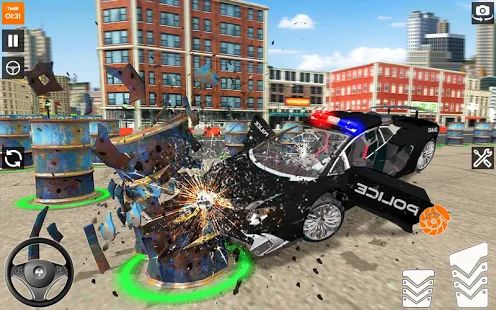 Скачать взломанную автокатастрофа полицейские погони [Бесконечные деньги] версия 1.0.4 apk на Андроид