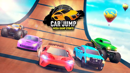 Скачать взломанную Автомобиль Прыжок Игры: Мега рампа автомобиля игры [Разблокировано все] версия 1.17 apk на Андроид