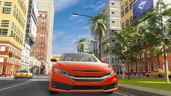 Скачать взломанную Car Simulator Civic: City Driving [Много монет] версия 1.1.0 apk на Андроид