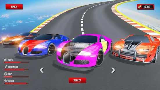 Скачать взломанную Mega Ramp Car Stunts Racing: Невозможные трассы 3D [Много монет] версия 2.2.5 apk на Андроид