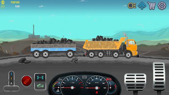 Скачать взломанную Дальнобойщики 2D грузовик симулятор [Разблокировано все] версия 3.2.18 apk на Андроид