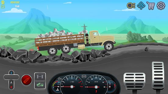 Скачать взломанную Дальнобойщики 2D грузовик симулятор [Разблокировано все] версия 3.2.18 apk на Андроид